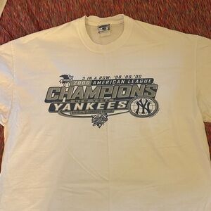 Lee Cream Yankees Champions T-Shirt 2000 AL Champ